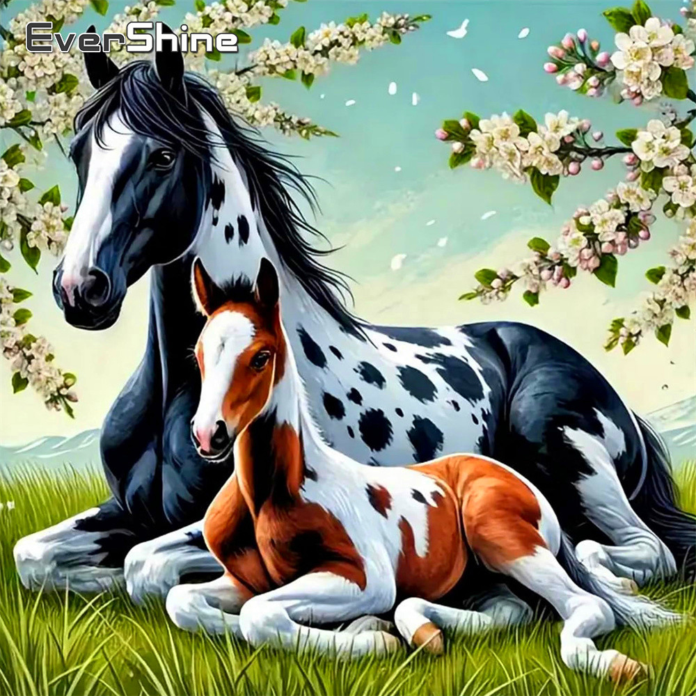 Embroidery Design Patterns Flowers - Evershine Sayılı Kanaviçe At Hayvan Tasarımı