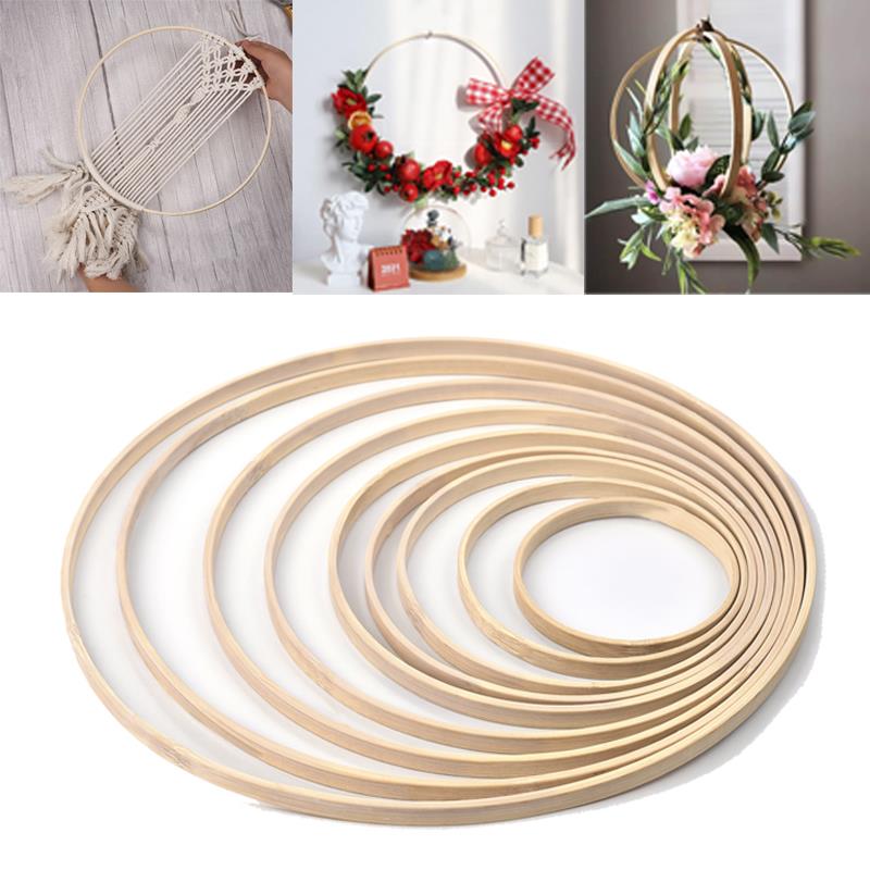 Embroidery Hooping - 1/5 adet 8-33cm ahşap DIY el