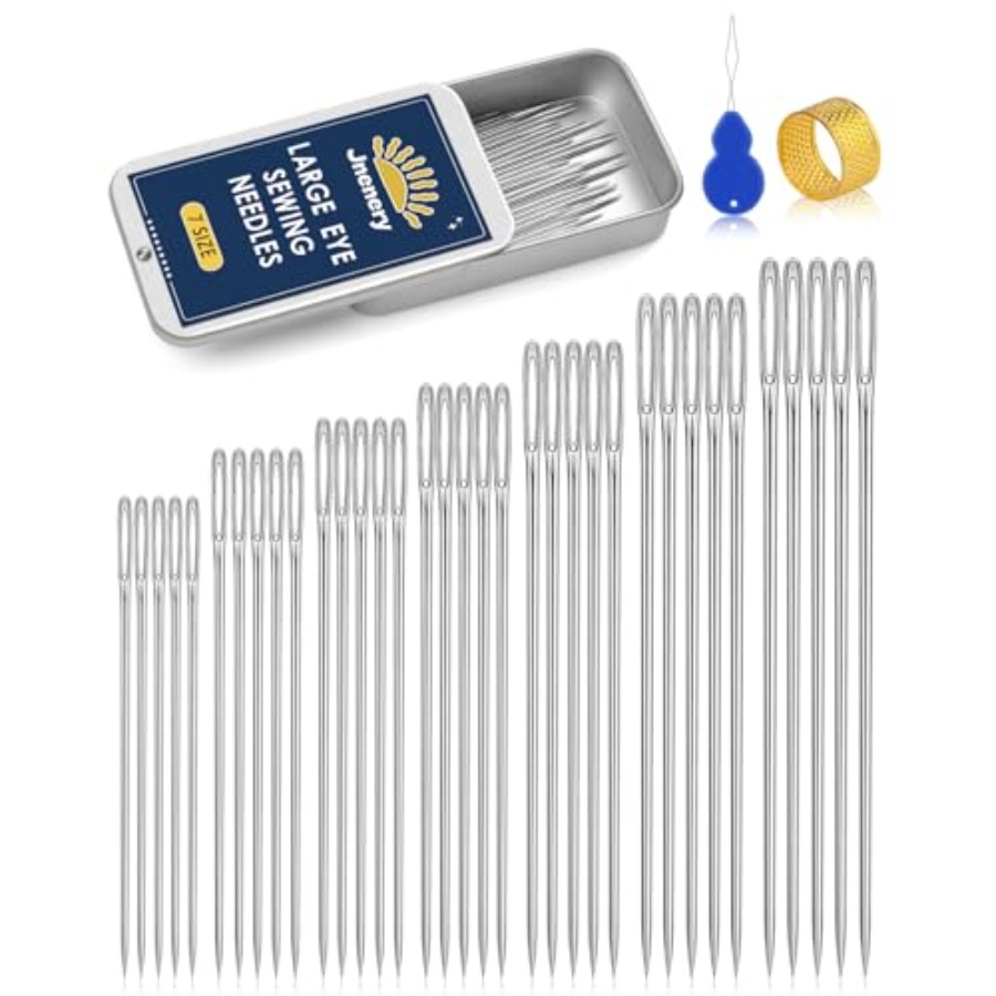 Embroidery Needles - Büyük Gözlü Dikiş İğneleri, 7 Boyutta