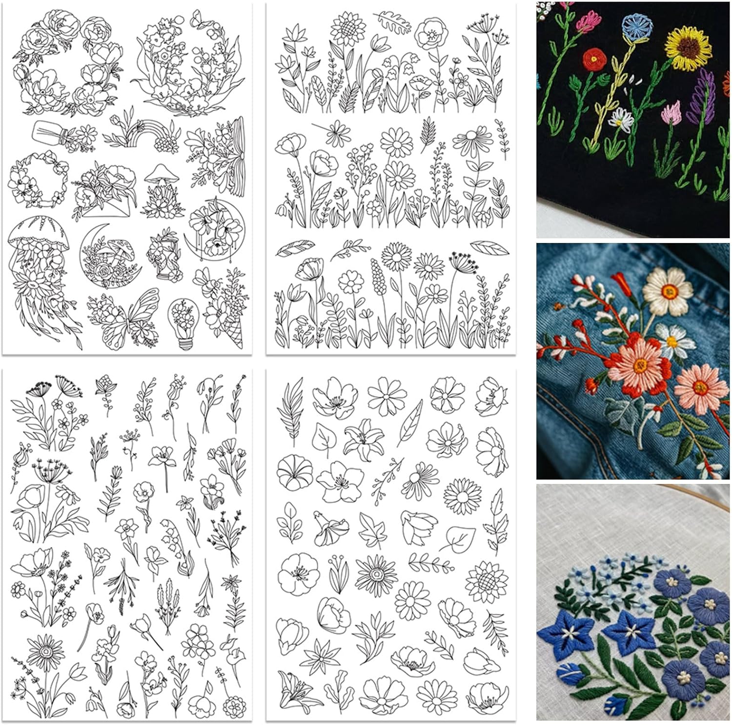 ORIGACH 4 Yaprak Suyla Çözünen - Embroidery Design Patterns Flowers incelemesi ve fiyatı