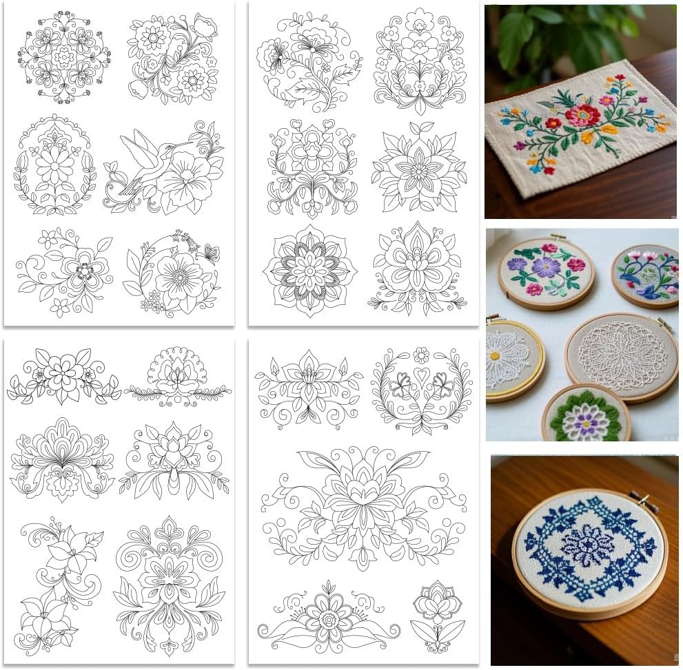 ORIGACH 4 Yaprak Suyla Çözünen - Embroidery Design Patterns Flowers incelemesi ve fiyatı