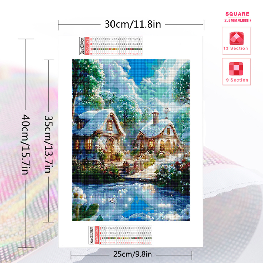 Momoart elmas boyama ev manzar - Embroidery Garden incelemesi ve fiyatı