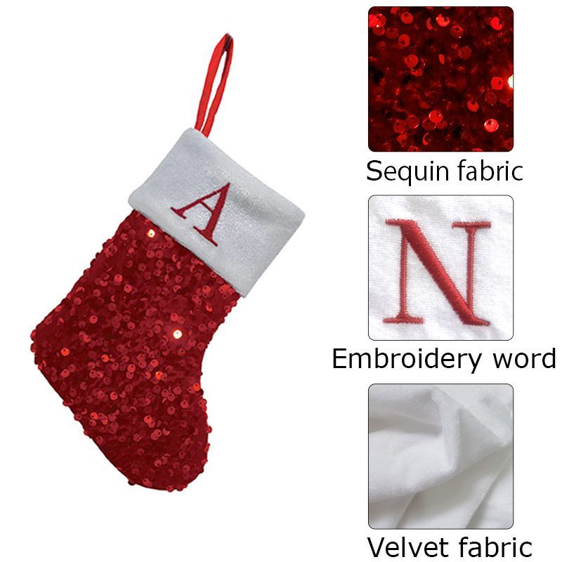 Kırmızı Pullu Noel Çorabı A Ha - Embroidery Xmas Ornaments incelemesi ve fiyatı