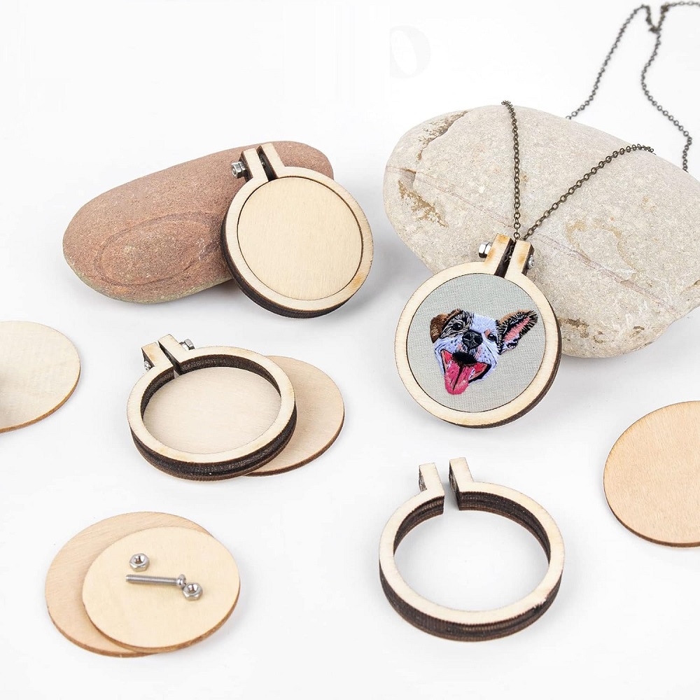 10 adet Mini gergef ahşap halk - Embroidery Hooping incelemesi ve fiyatı