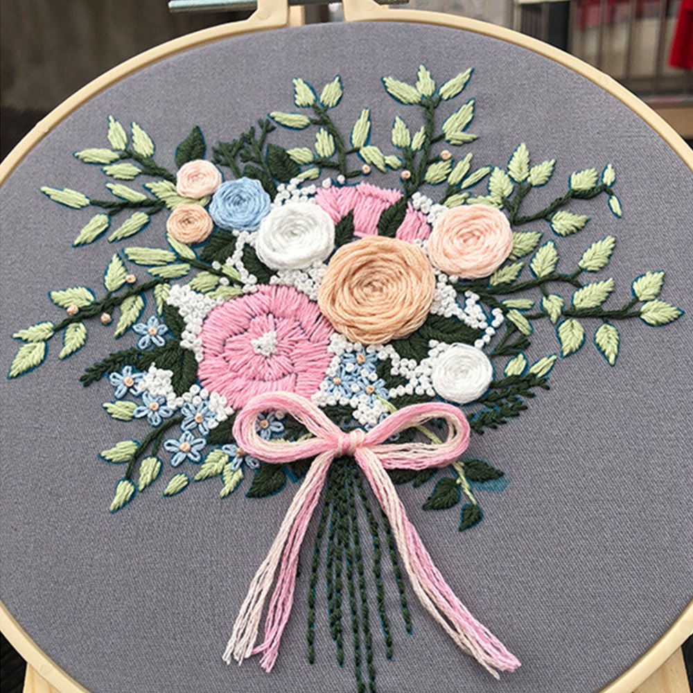 Baskılı Desen Nakış Başlangıç  - Embroidery Design Patterns Flowers incelemesi ve fiyatı