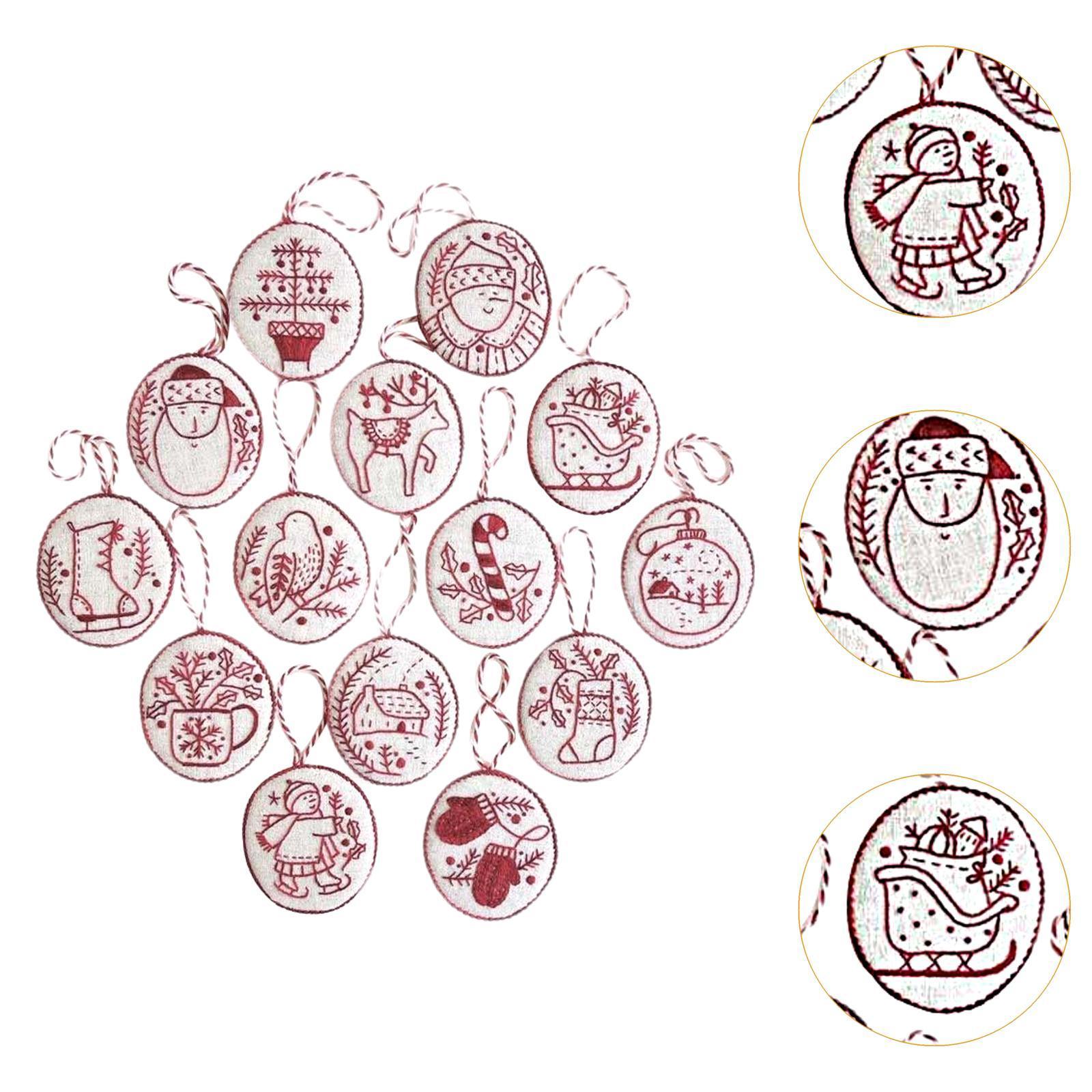 El Nakışı Noel Süsleri Seti Ev - Embroidery Xmas Ornaments incelemesi ve fiyatı