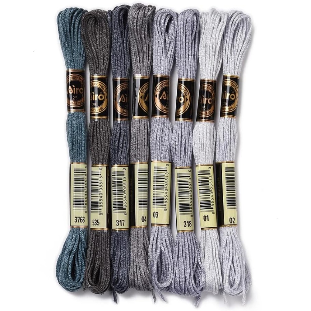 8 Skeins 70 Metre Gri Dostluk  - Embroidery Yarns incelemesi ve fiyatı