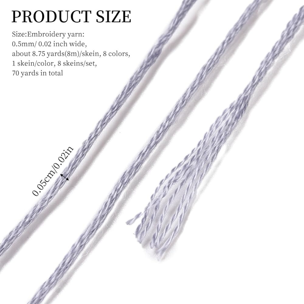 8 Skeins 70 Metre Gri Dostluk  - Embroidery Yarns incelemesi ve fiyatı