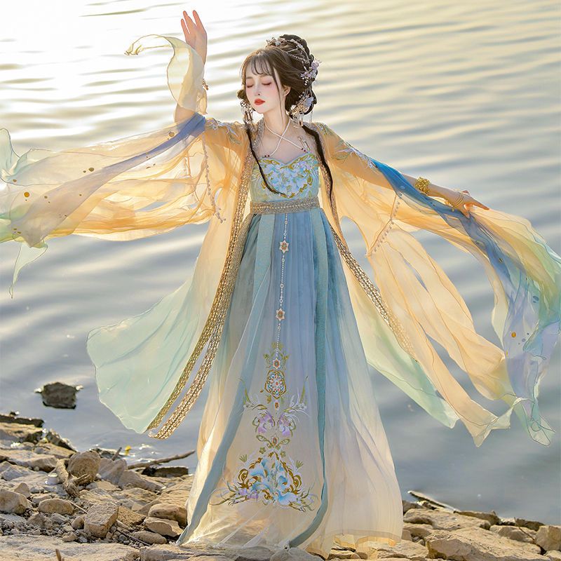 Çin Hanfu Elbisesi Kadın Gelen - Embroidery Yellow incelemesi ve fiyatı